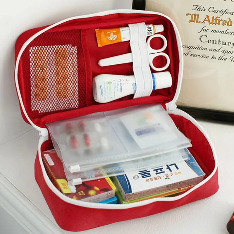 Empty Large First Aid Kit Medicines Outdoor Camping