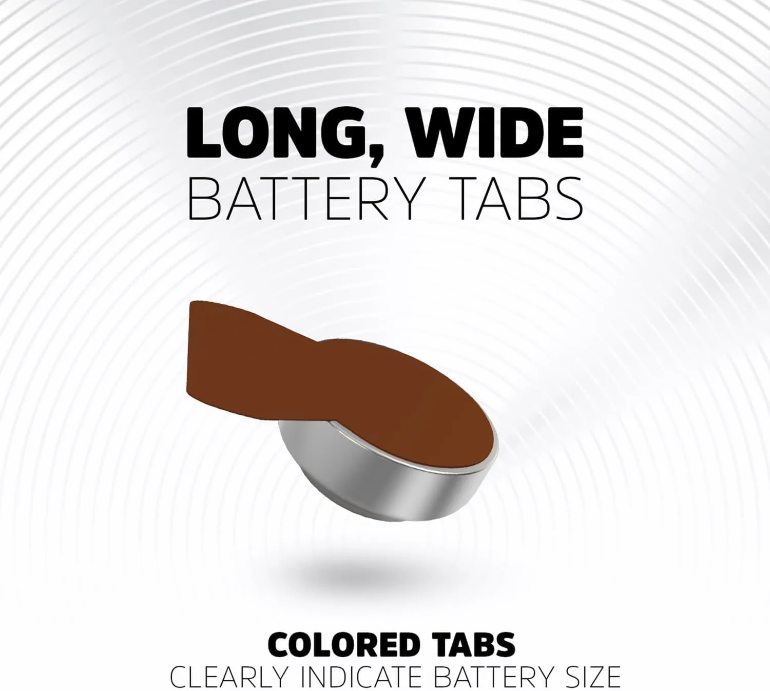 Energizer Hearing Aid Batteries Size 312, Brown Tab, 24 Pack