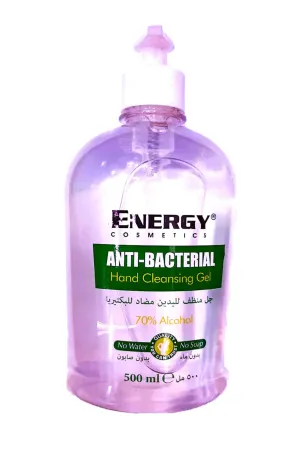 ENERGY ANTI-BACTERIAL HAND GEL LEMON 500ML