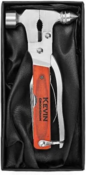 Engraved Hammer Multi Tool In Gift Box Screwdriver Pliers Bottle Opener Custom Personalized