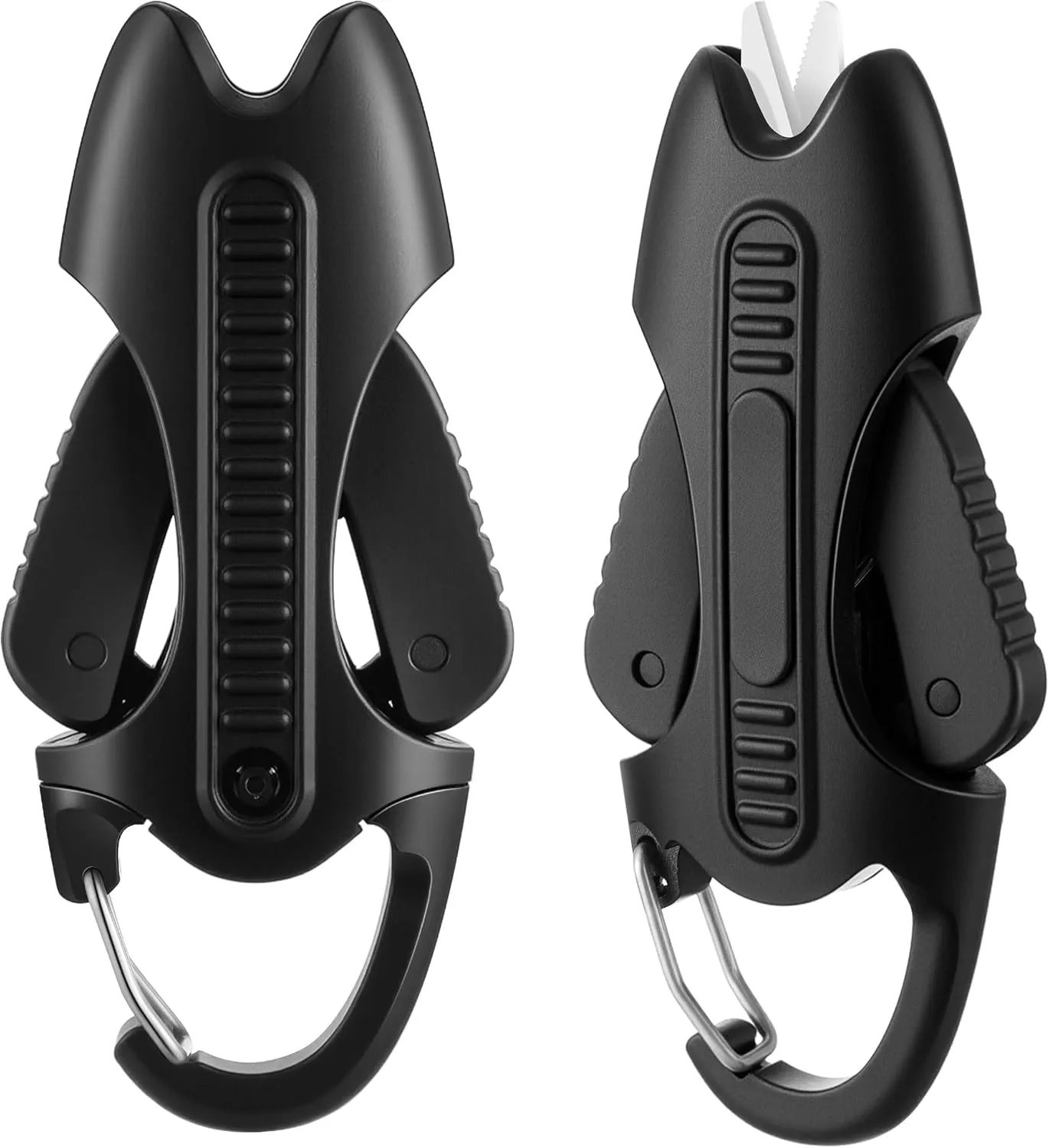 Enhon 2Pcs Retractable Fishing Line Cutters with Ceramic Blades, Fishing Line Scissors with Buckle, Portable Anglers Snips, Cut Braid, Mono and Fluorocarbon Lines Clean and Smooth