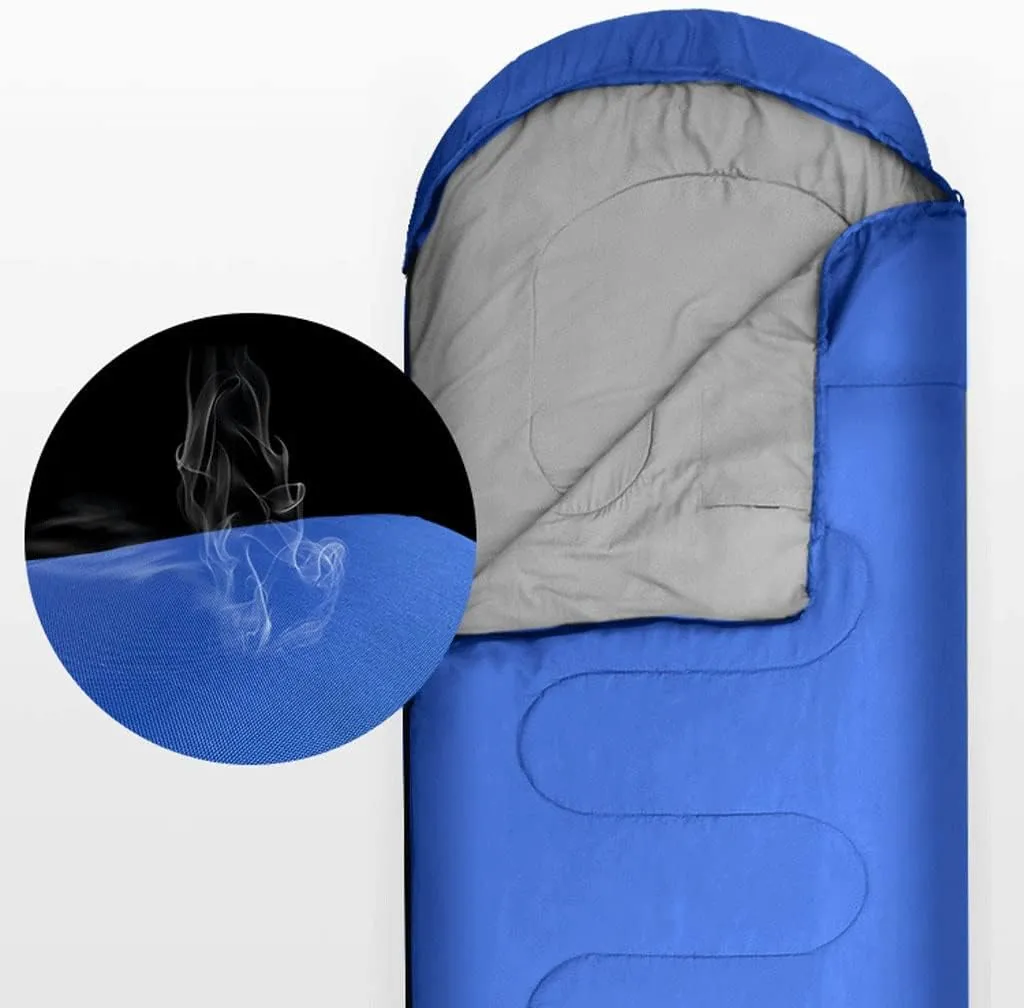 Envelope Sleeping Bag Outdoor Wild Camping Sleeping Bag Thickened Adult Hollow Cotton Winter Resistant Sleeping Bag