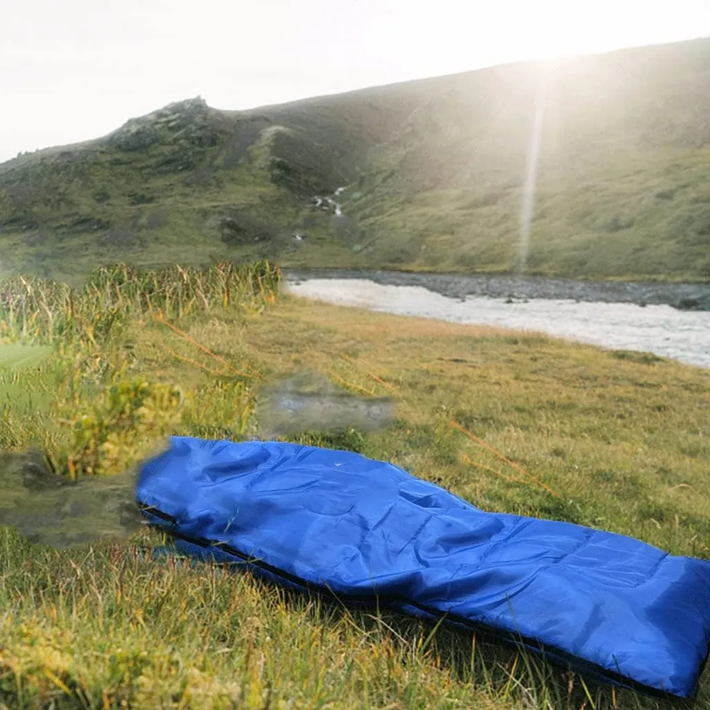 Envelope Sleeping Bag Outdoor Wild Camping Sleeping Bag Thickened Adult Hollow Cotton Winter Resistant Sleeping Bag