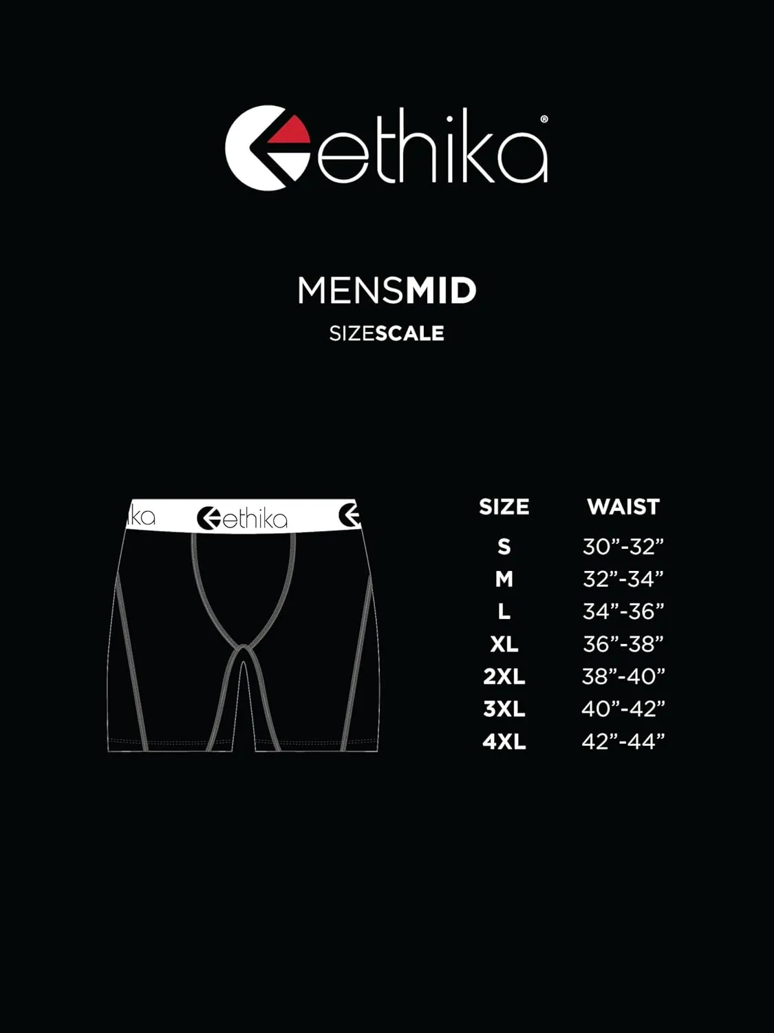 Ethika Mens MID Boxer Brief | Familie First