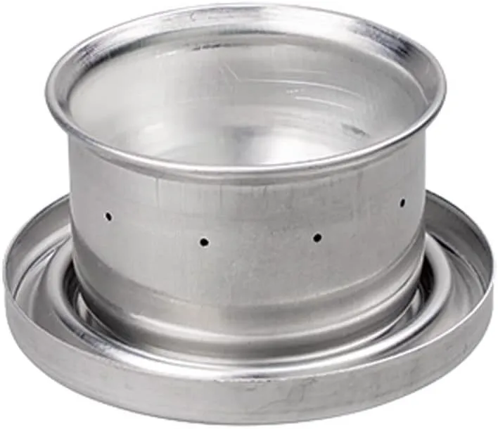 Evernew Bluenote Ultralight Backpacking Alcohol Stove Set with Pre-Heating Plate