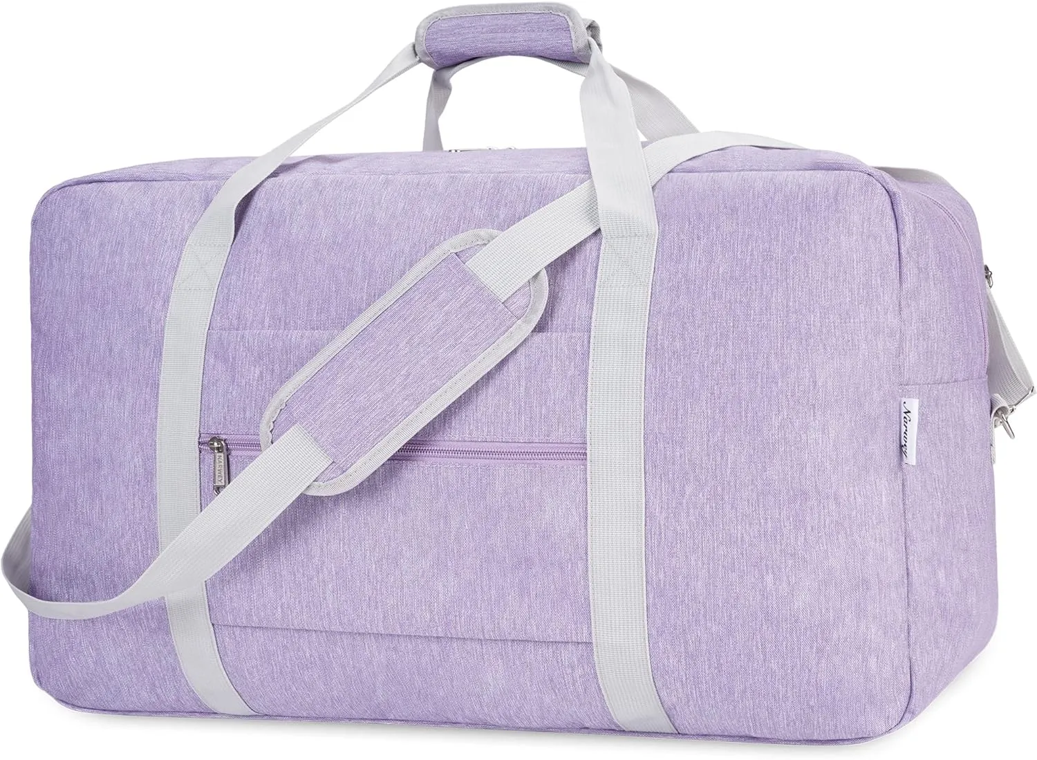 Extra Large Travel Duffel Bag Foldable Weekender Packable Lightweight Luggage Bag Overnight for Women and Men 85L (Purple (With Shoulder Strap))