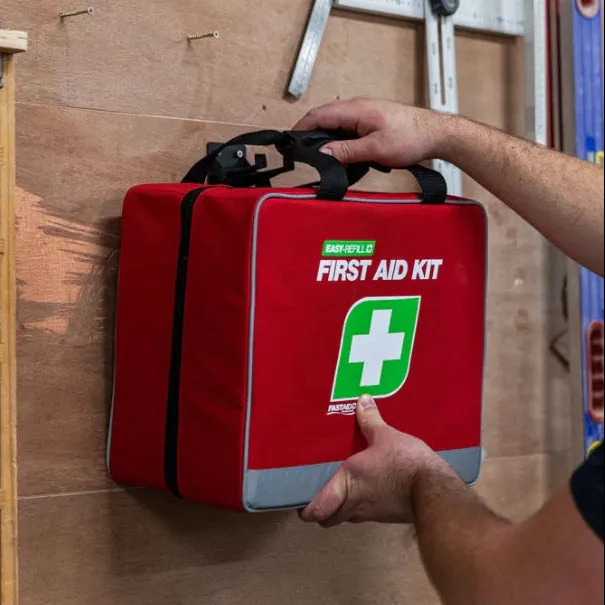 Fast Aid Misc First Aid Kit, Easyrefill, Soft Pack - RED