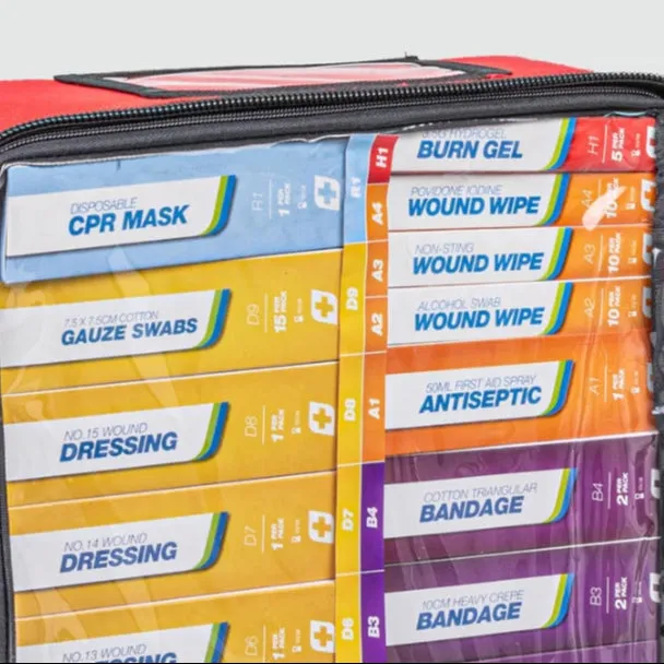 Fast Aid Misc First Aid Kit, Easyrefill, Soft Pack - RED