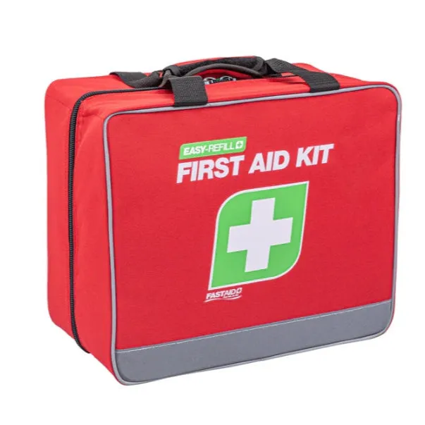 Fast Aid Misc First Aid Kit, Easyrefill, Soft Pack - RED