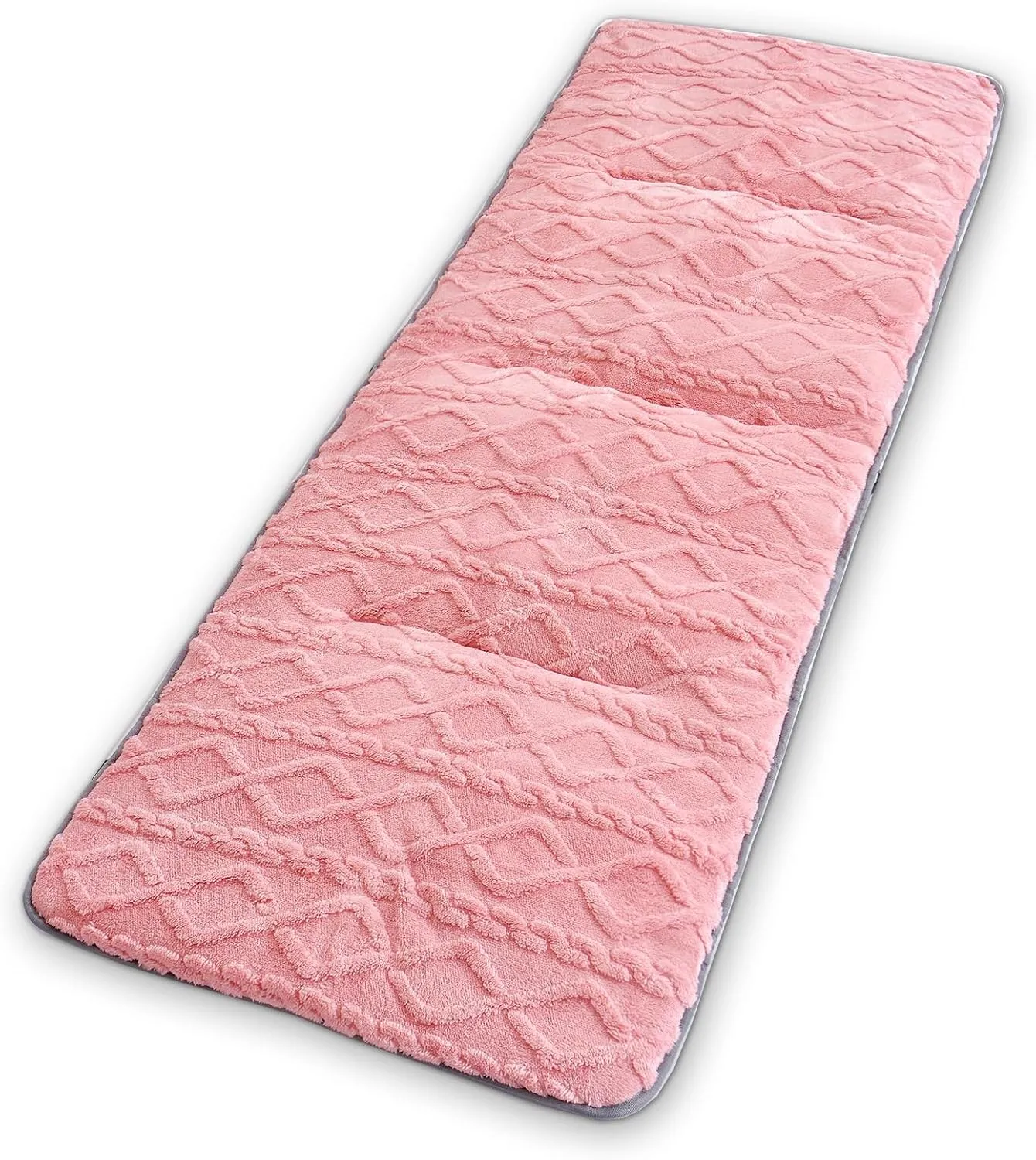 Favorland Camping Sleeping Pad Cot Pads Mattress Mat Outdoor XL Soft Comfortable Polyester Thick Lightweight Foldable for Hiking Backpacking Traveling