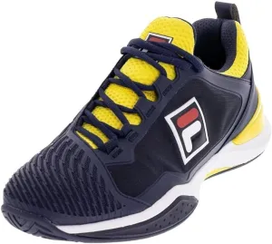 Fila Men's SpeedServe Energized Tennis Shoes,Navy/Buttercup/White (fnvy/Bcup/Wht, us_Footwear_Size_System, Adult, Men, Numeric, Medium, Numeric_13)