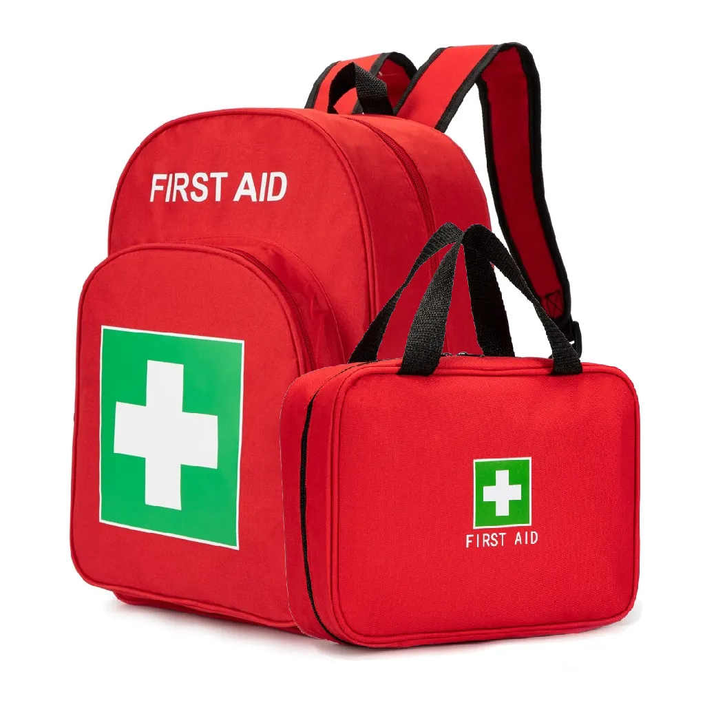 First Aid Emergency Backpack & Travel Bag (2 Pack) - Empty