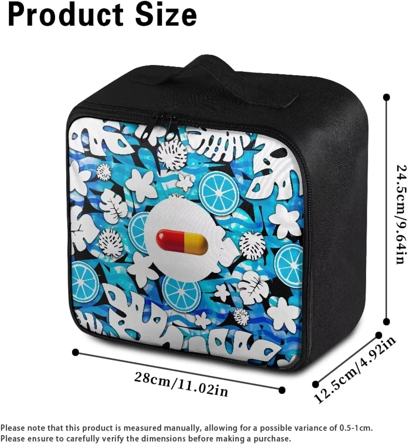 First Aid Kit Empty-Medical Kit-Medicine Bag-Medicine Organizer Box-Medicine Storage Bag-Medical Bag-Medkit-Trauma Aid Kit Essential for Home-Travel (Bag Only)