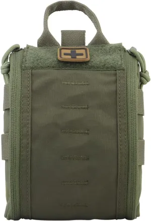 First Aid Pouch Tactical MOLLE Rip-Away EMT IFAK Trauma Pouch Green Unisex Soft Shell Utility Bag Case