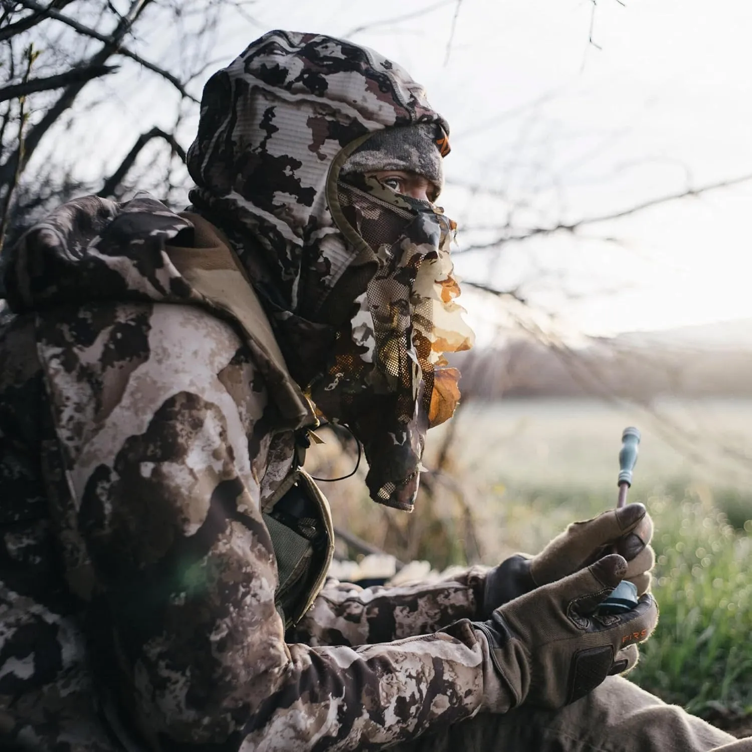 First Lite Phantom 3D Balaclava - Ultralight Mesh Camo Hunting Face Mask