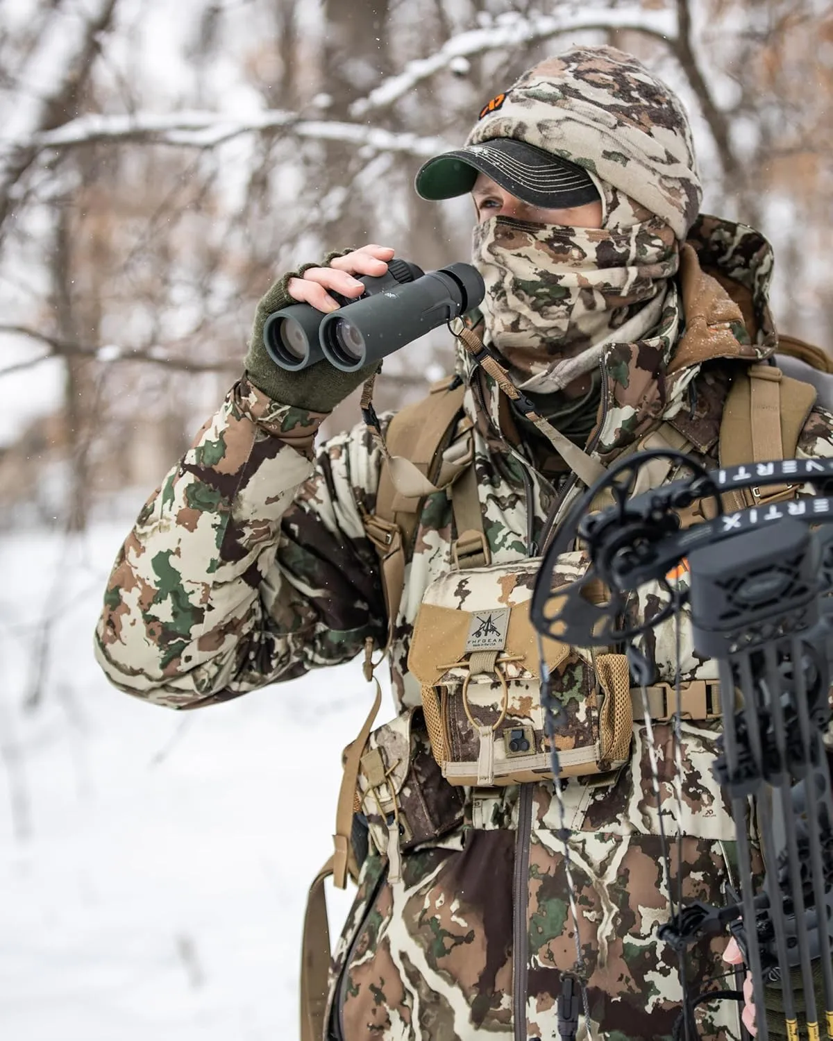 First Lite Wind River Balaclava - Warm Merino Wool Camo Hunting Face Mask