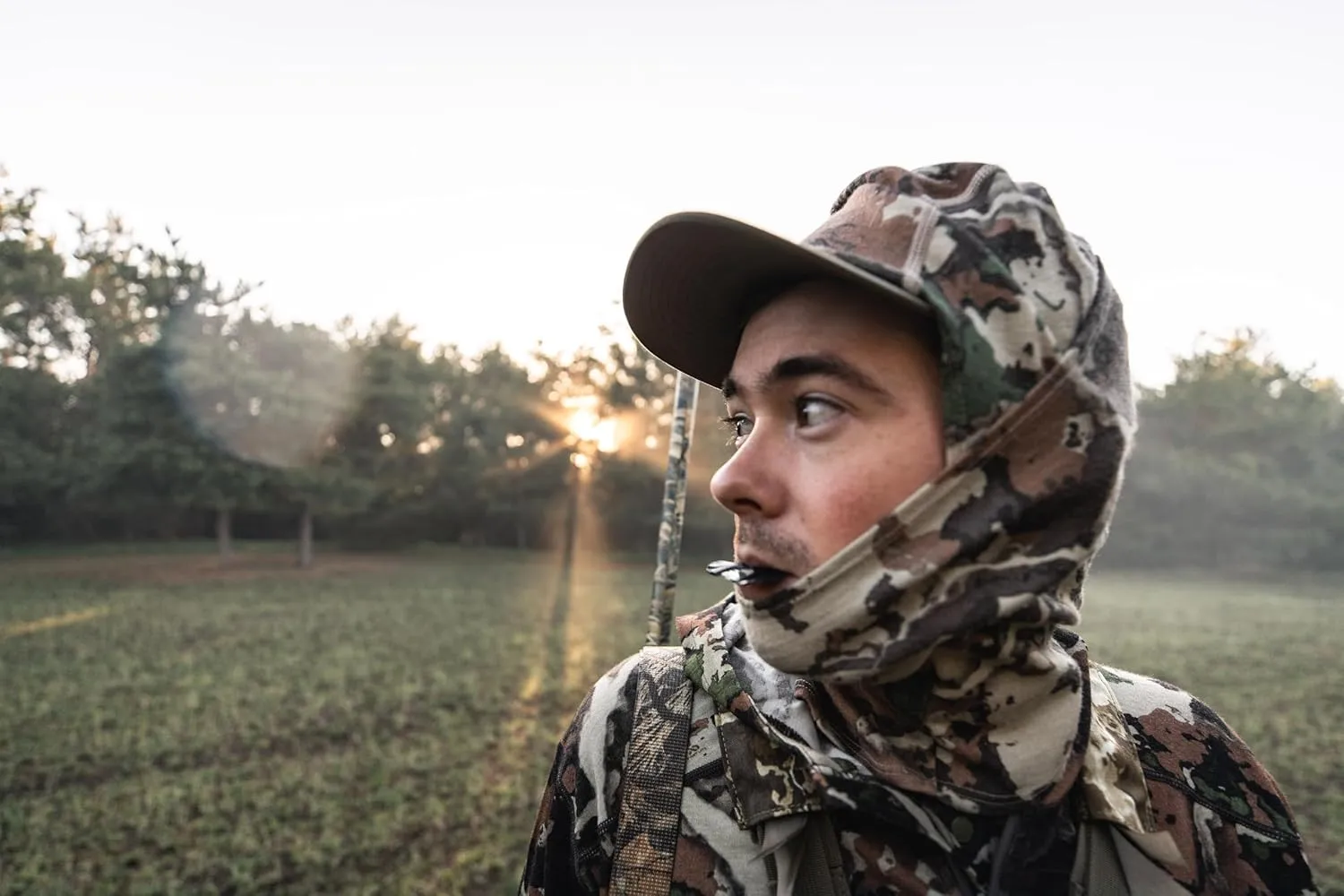 First Lite Wind River Balaclava - Warm Merino Wool Camo Hunting Face Mask