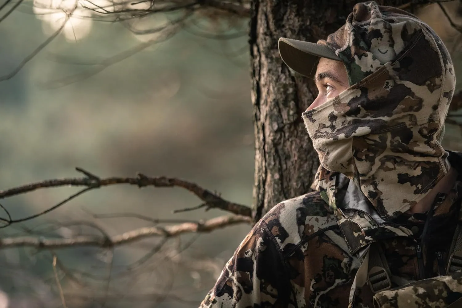 First Lite Wind River Balaclava - Warm Merino Wool Camo Hunting Face Mask