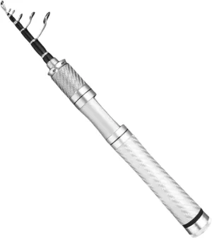 Fishing Rod Telescopic - Compact Bait Casting Fishing Pole, Lightweight | Handheld Fishing Gear, Travel Fishing Rod for Stream, Lake Fishing, Portable Fishing Rod for Outdoor Adventures,