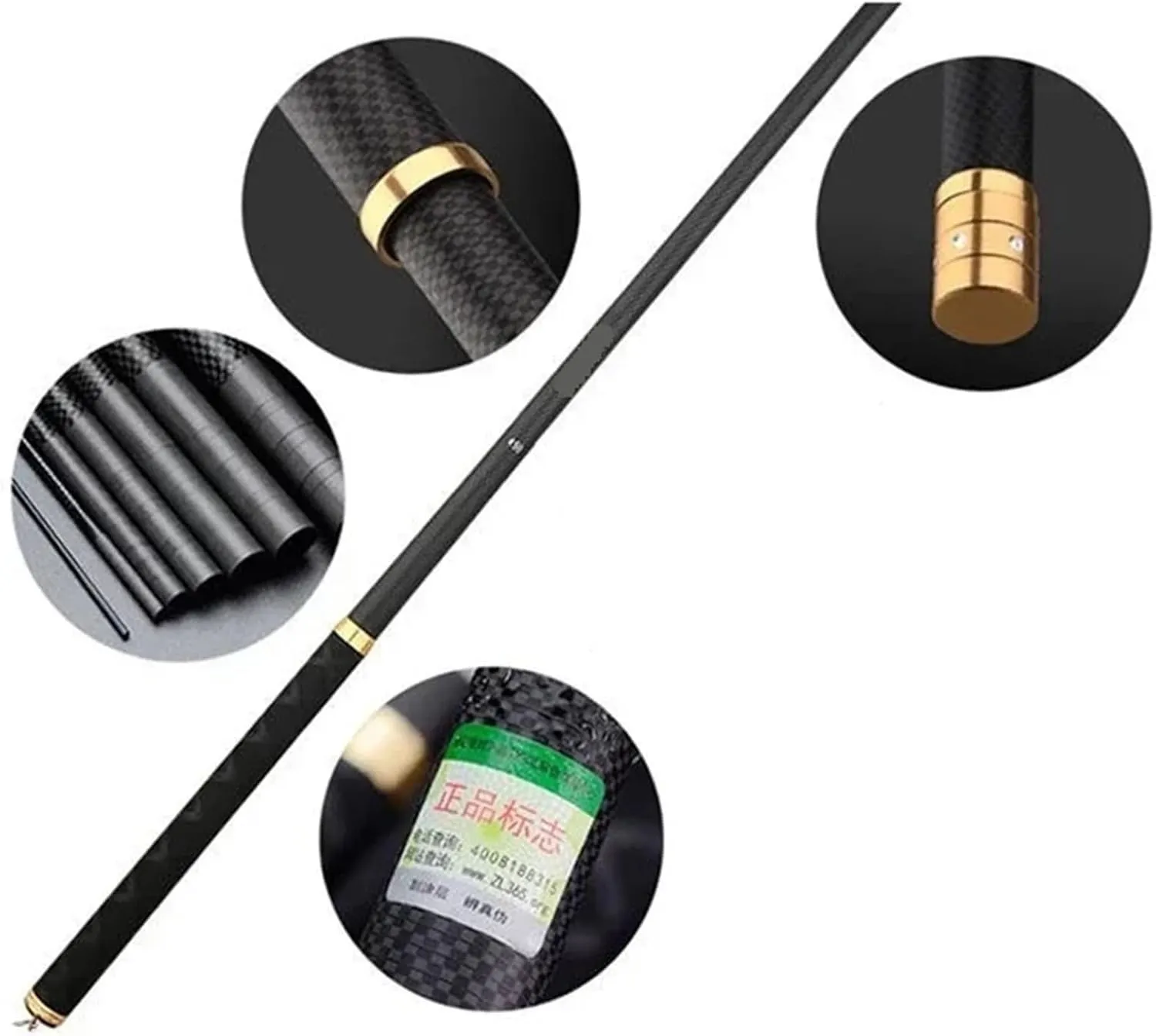 Fishing Rod Telescopic Stream Rod 4.5M/5.4M/6.30M/7.2M/8M/9M/10M Carbon Reservoir Pond Fishing Rod Super Light Hard Fiber Hand Fishing Pole