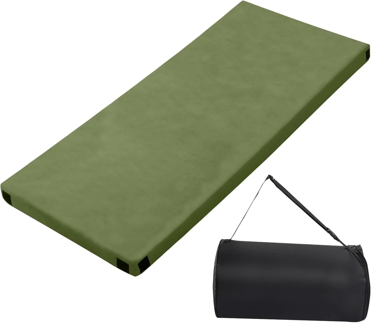 Fits for Memory Foam Camping Mattress Pad, Portable Roll Up Sleeping Camping Mattress