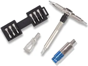 Fix It Sticks Compact Ratcheting Multi-Tool & Mini All-in-One Torque Driver - EDC Set with Ratcheting Locking Hex T-Way Wrench, Mini Pry Bar and 15 Bits Included - Custom Bundle