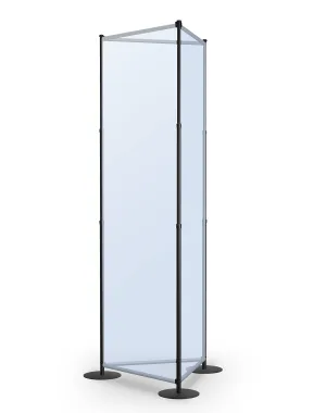 Fixed Width Tri Tower | 36 Inch Black