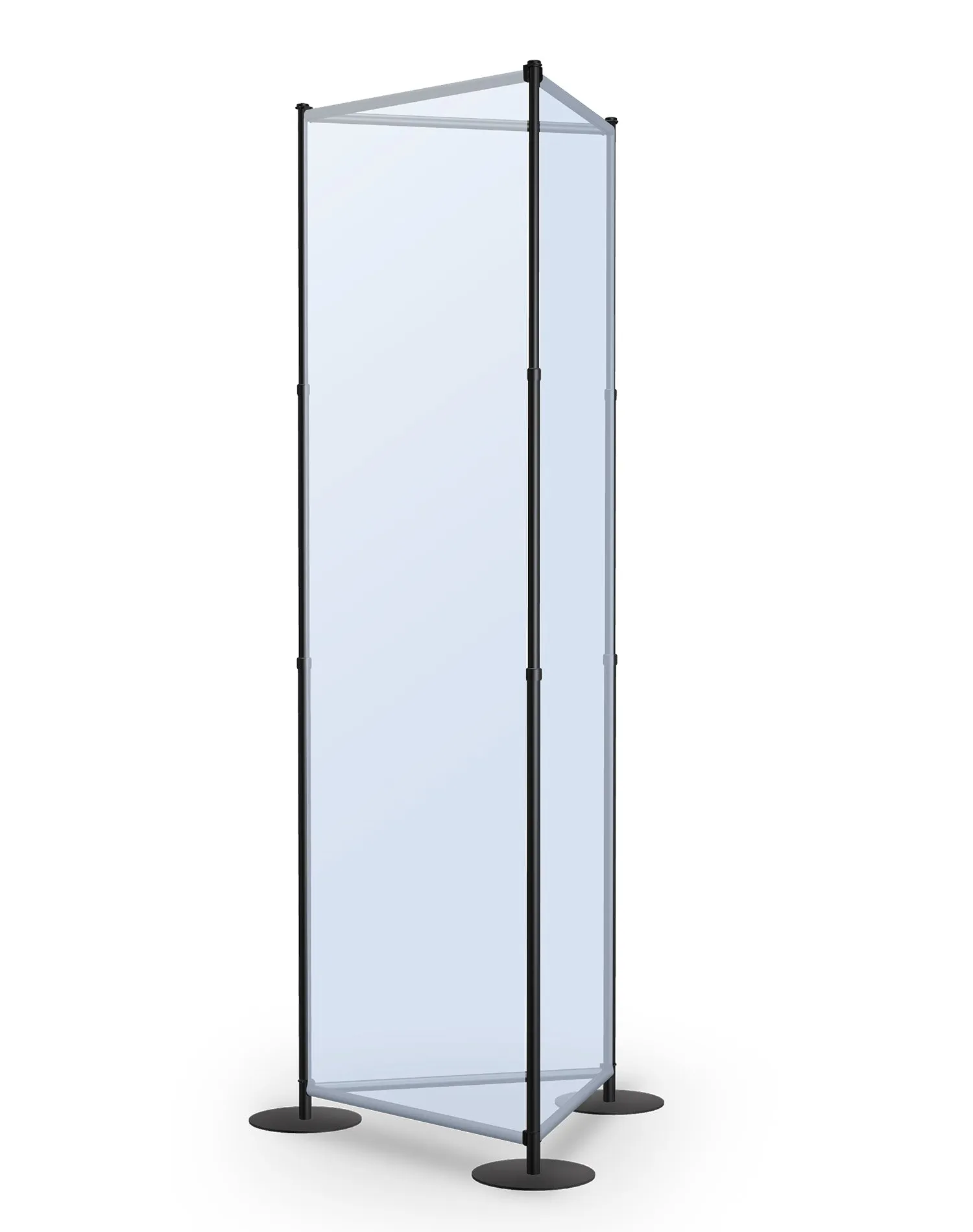 Fixed Width Tri Tower | 36 Inch Black