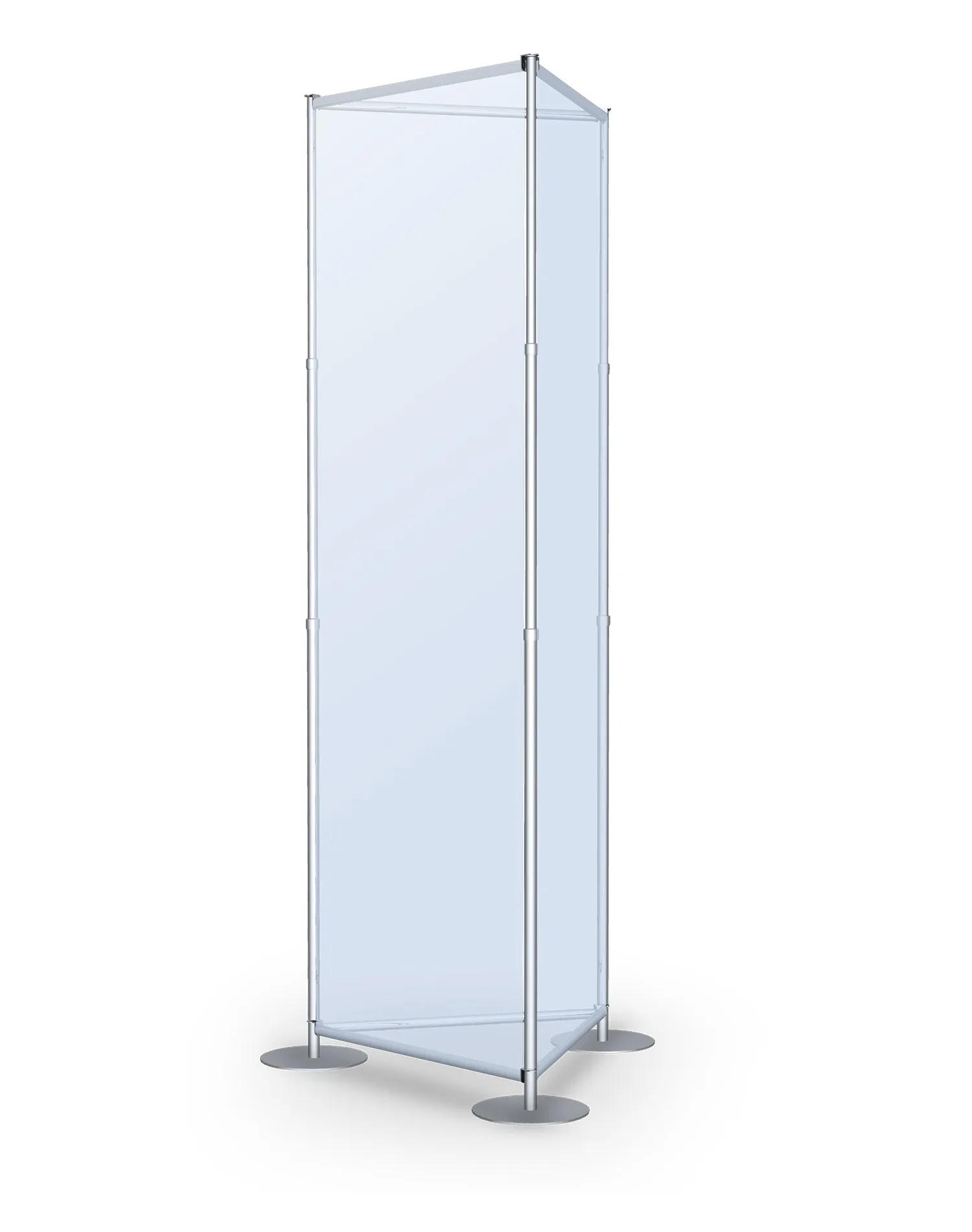Fixed Width Tri Tower | 36 Inch Silver