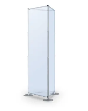 Fixed Width Tri Tower | 36 Inch Silver