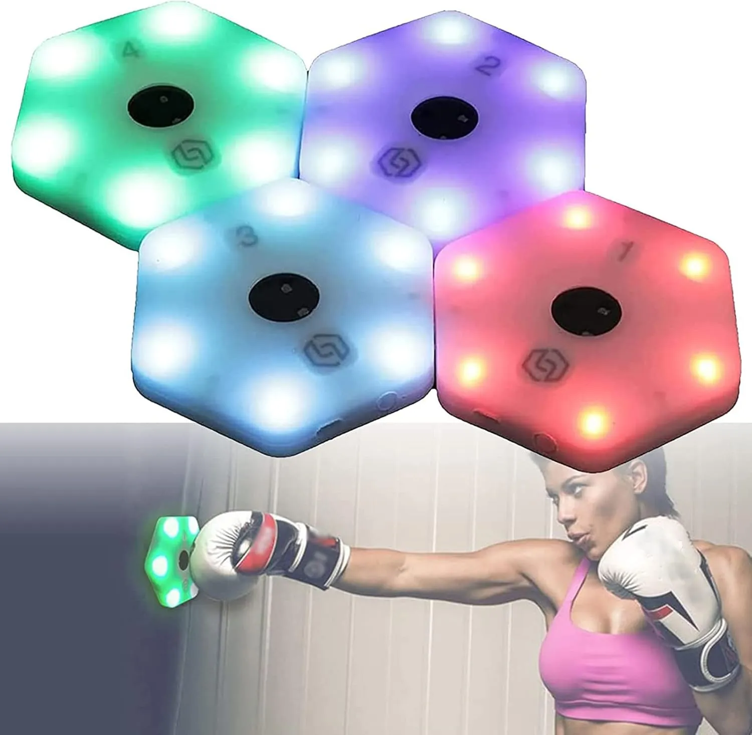 Flash Reflex Training Pods for Boxing & Martial Arts Sports. Improves Perception, Reaction Times, Speed & Agility- for Coaches and Individuals in Boxing Gyms, Dojos