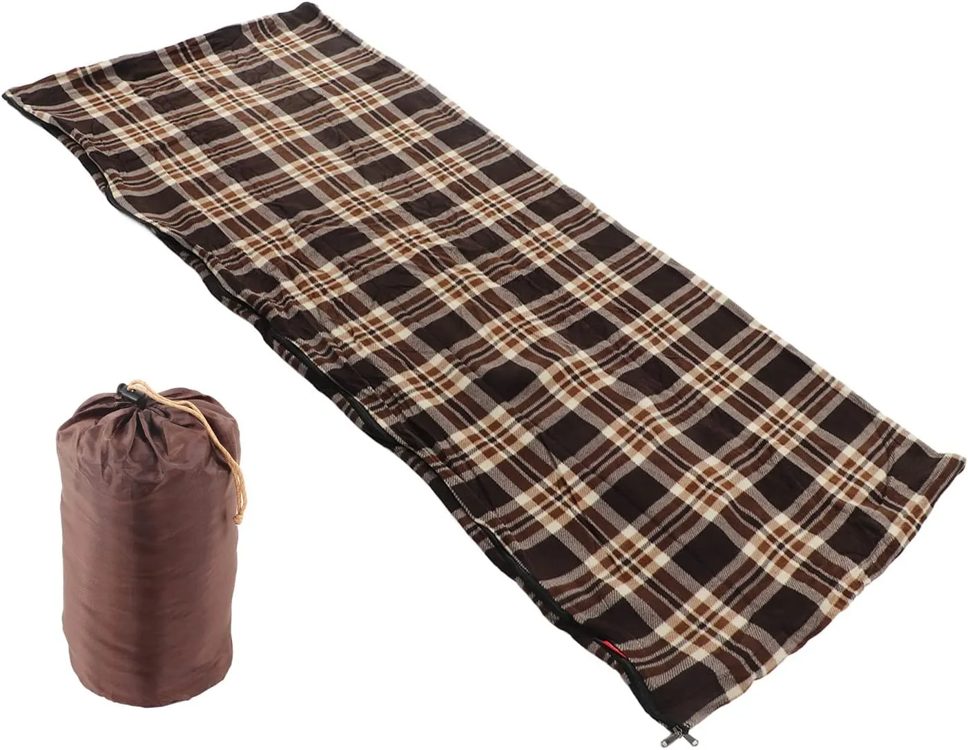 Fleece Sleeping Bag, Sleeping Bag for Adults, Outdoor Warm Weather Sleeping Bag, Camping Sleeping Bag, Backpacking Survival for Hiking Climbing