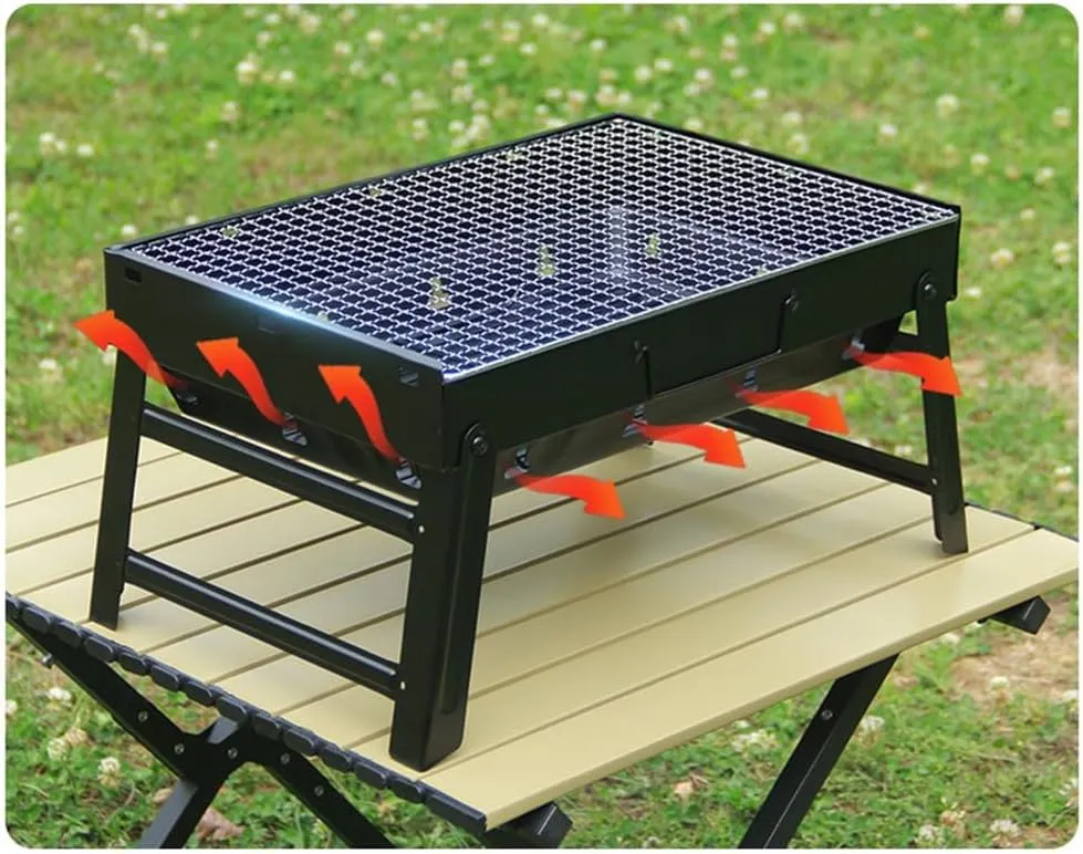 Folding Barbecue Stove Smokeless Home Charcoal Barbecue Rack Outdoor Oven Barbecue Tools