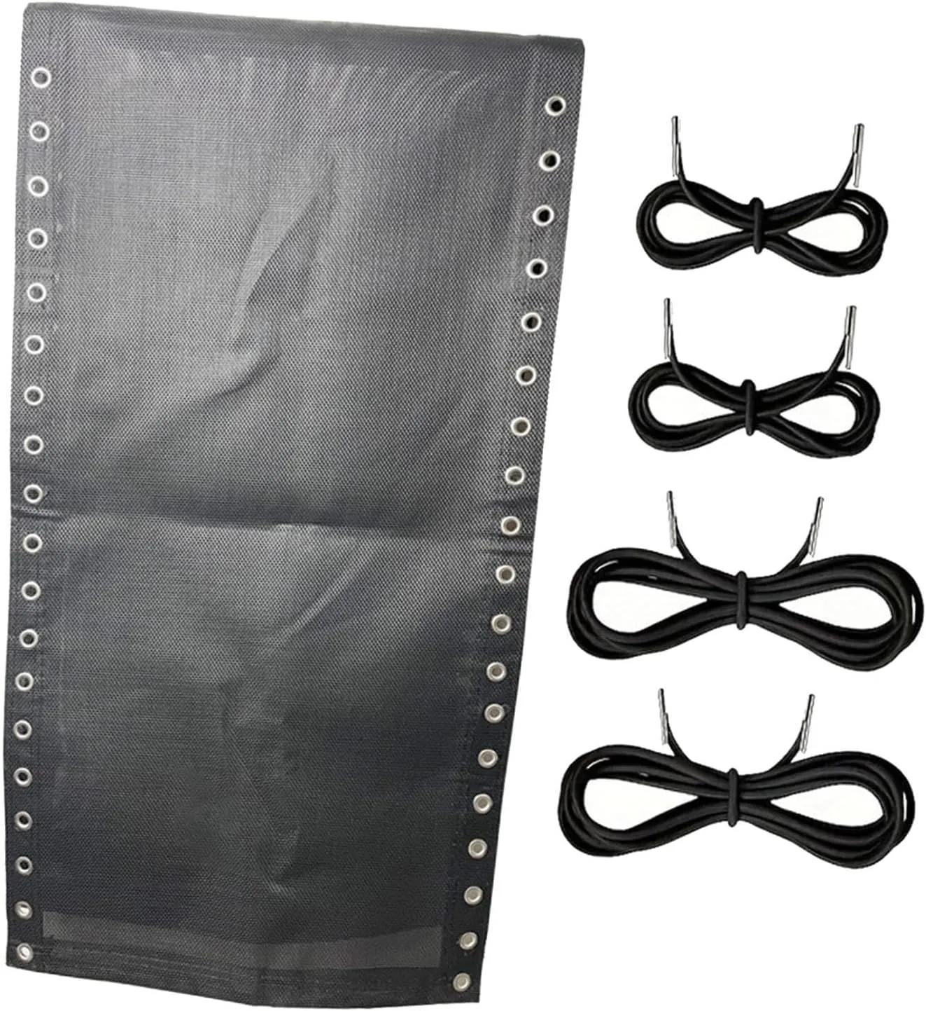 Folding Recliner Cloth Recliner Replacement Fabric Folding Reclining Chair Cloth for Lounge Chairs Beach Recliners Poolside, Black