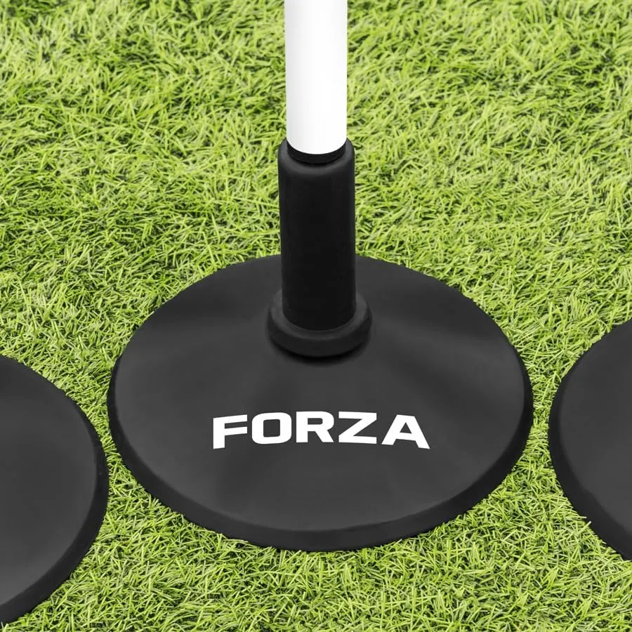 FORZA Telescopic Slalom Training Poles [Pack of 8] | Adjustable, Shatterproof PVC Poles for Agility and Speed Training | Multi-Sport Use | 8 Bold Colors