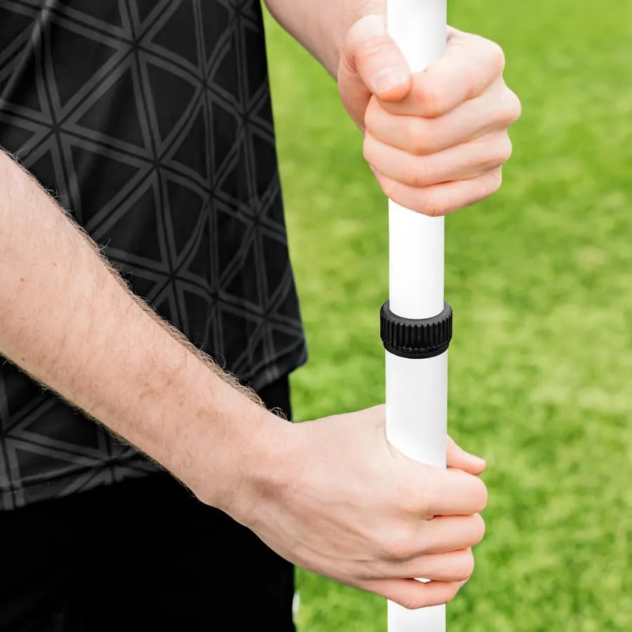 FORZA Telescopic Slalom Training Poles [Pack of 8] | Adjustable, Shatterproof PVC Poles for Agility and Speed Training | Multi-Sport Use | 8 Bold Colors