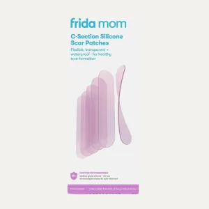 Frida Mom C-Section Silicone Strips, C-Section Recovery Must Have Scar Patches, Reusable Medical Grade Treatment for Keloid Scars, Includes Case & Pouch