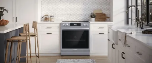 Frigidaire Gallery GCFE306CBF Range, Electric, 30 inch Exterior Width, 5 Burners, 6.2 cu. ft. Capacity, Stainless Steel Steam Cooking,