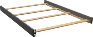 Full-Size Conversion Kit Bed Rails #0050 for Delta Children Convertible Cribs - Solid Wood Rail - Toddler and Adult Bed Rail for Full-Size Beds - Nursery and Baby Furniture (Charcoal Grey - 029)