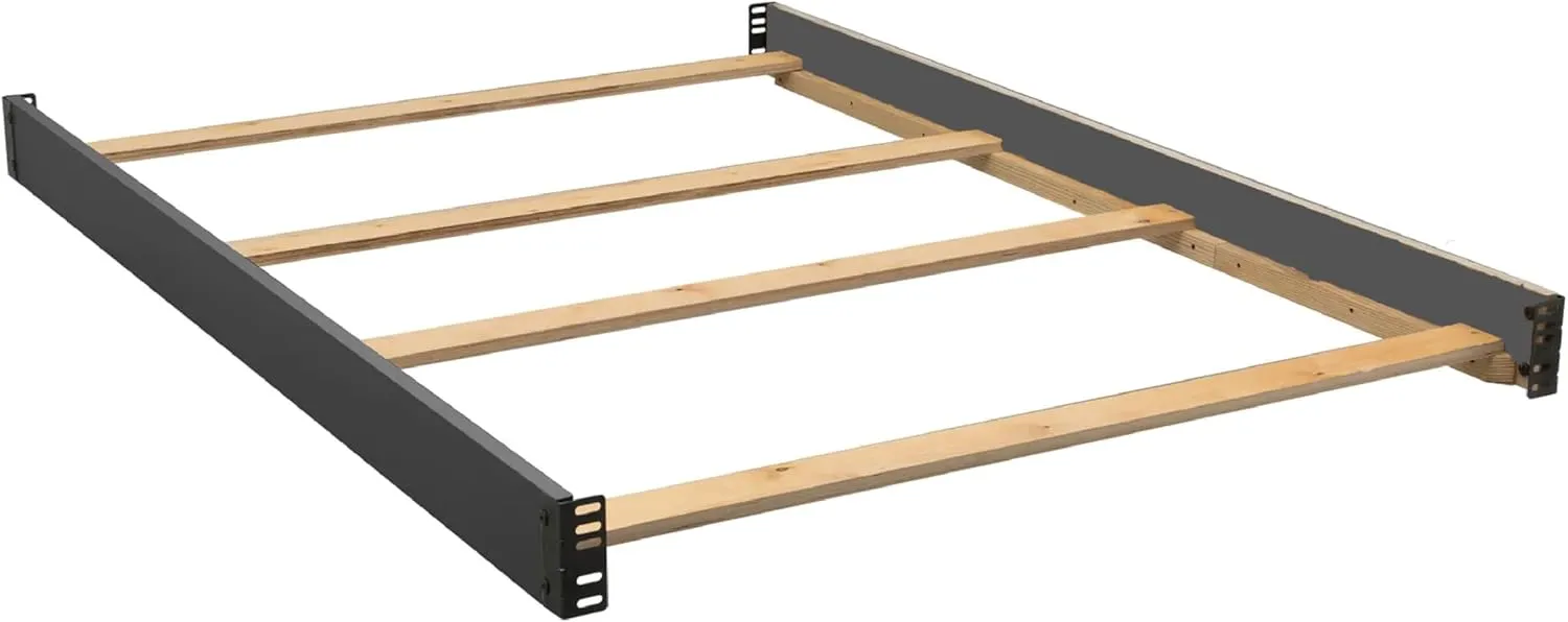 Full-Size Conversion Kit Bed Rails #0050 for Delta Children Convertible Cribs - Solid Wood Rail - Toddler and Adult Bed Rail for Full-Size Beds - Nursery and Baby Furniture (Charcoal Grey - 029)