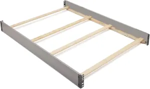 Full Size Conversion Kit Bed Rails for Rowen Crib by Simmons Kids & Delta Children - #0050 (Grey - 026)