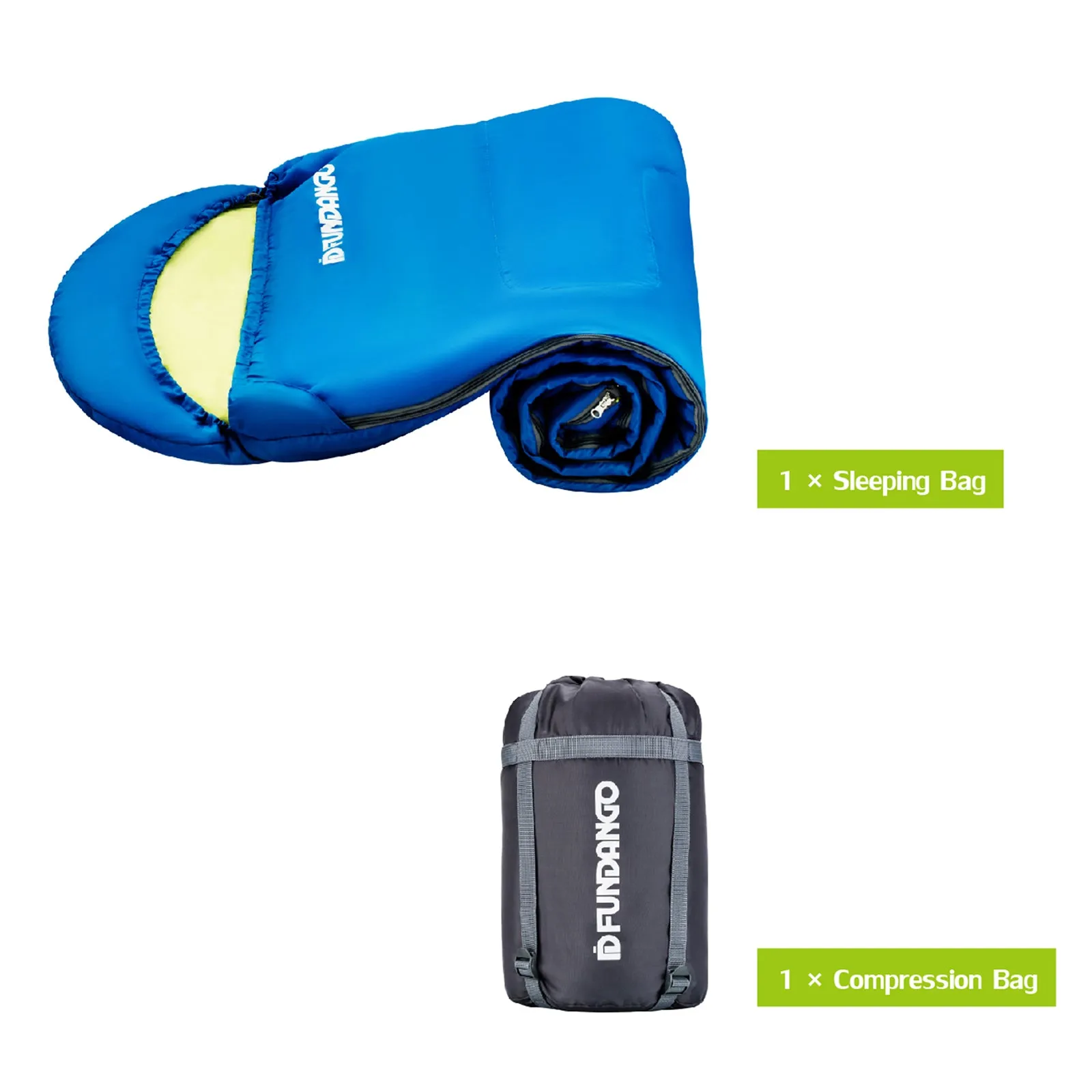 FUNDANGO WARM 250 Sleeping Bag-Envelope With Hood