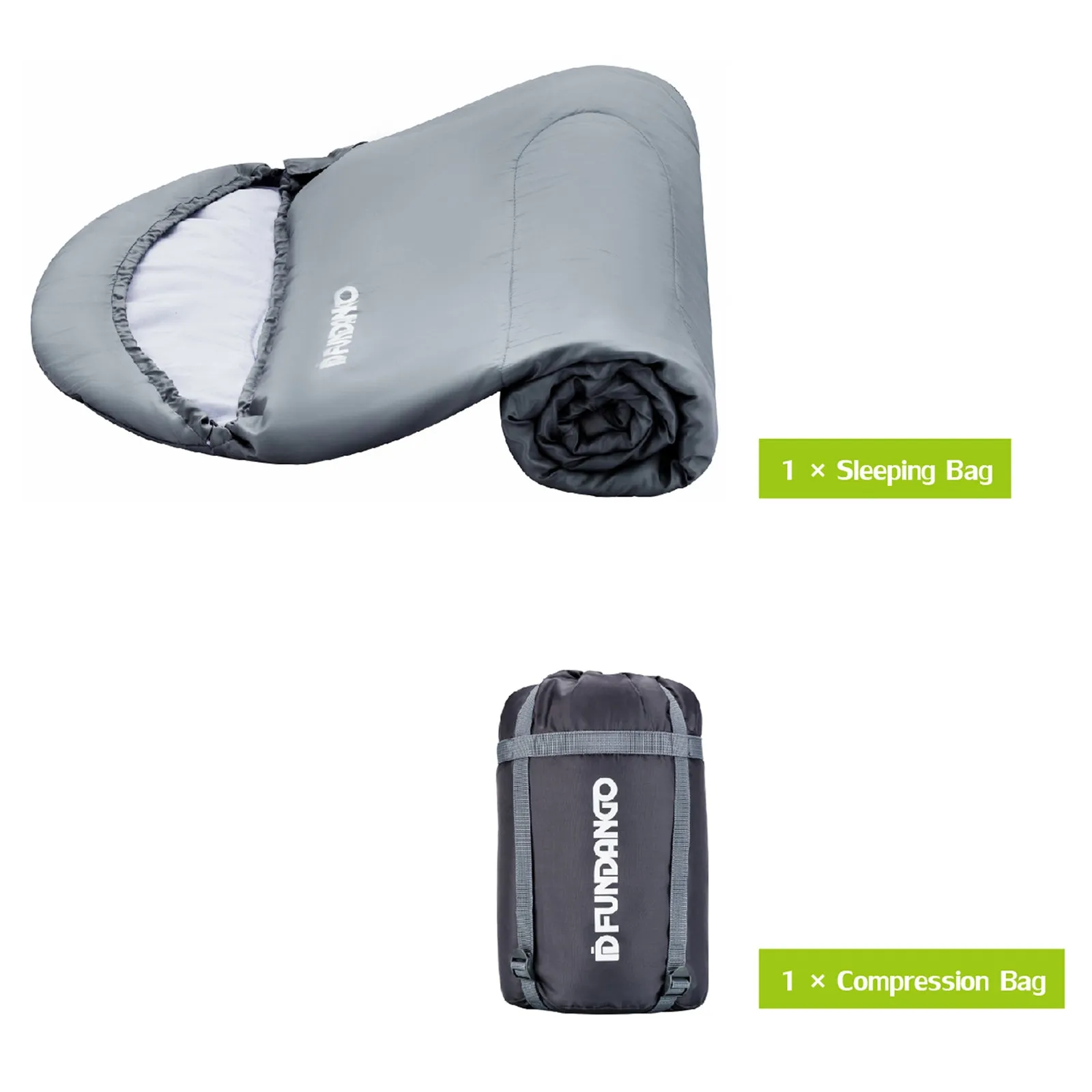 FUNDANGO WARM 250 Sleeping Bag-Envelope With Hood