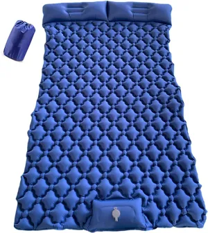 GaRcan Inflatable Sleeping Mattress Double Camping Mat Self Inflating, Inflatable Sleeping Mat Ultralight Sleeping Pad, Inflatable Sleeping Mat with Pillow, Waterproof and Moisture-Proof