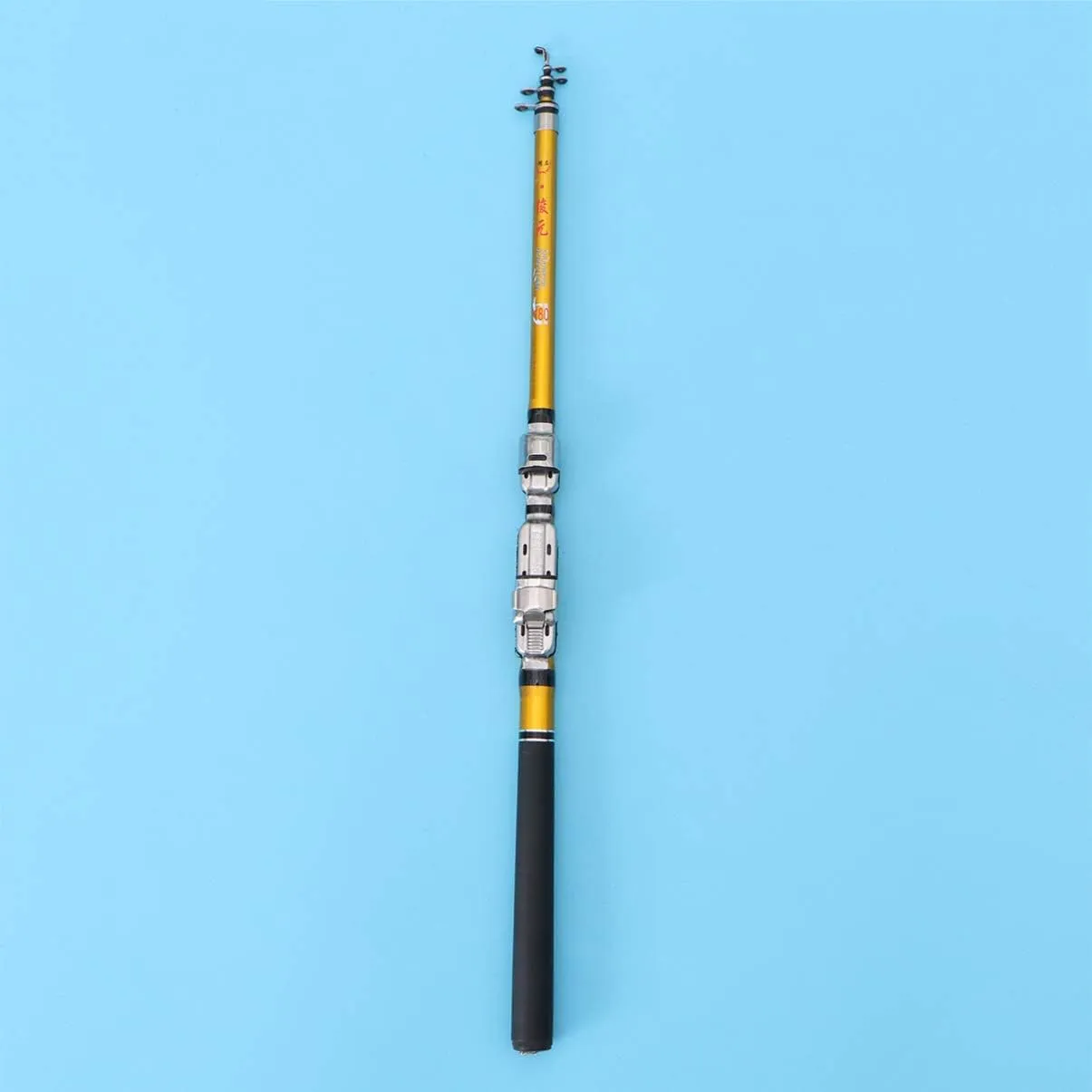 Garneck Fishing Rod Soft-Tailed Extension Rod Freshwater Spinning Combo Sea Saltwater Freshwater Kit (Red 1.8M)