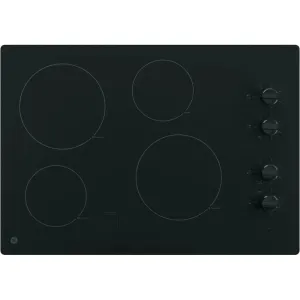GE 30-inch Built-in Electric Cooktop (JP3030DJBB)