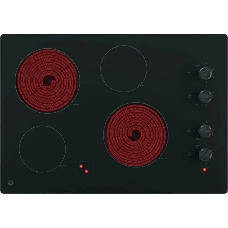 GE 30-inch Built-in Electric Cooktop (JP3030DJBB)