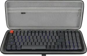 Geekria 90%-96% Keyboard Case, Hard Shell Travel Carrying Bag for 100keys Mechanical Gaming Keyboard, Compatible with Keychron K4, RK Royal KLUDGE RK96 / RK100, Nuphy Air96 V2 (Dark Gray)