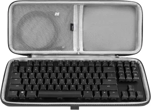 Geekria Keyboard Case, Compatible with Razer BlackWidow Lite TKL, Keychron K8 / K8 Pro, SteelSeries New Apex 9 TKL Hard Shell Travel Carrying Bag for Mechanical Gaming Keyboard (Slim)
