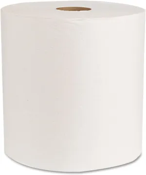 Genuine Joe GJO22700 Hard Wound Roll Towel, 800' Length x 7-8/9" Width, White (Case of 6)